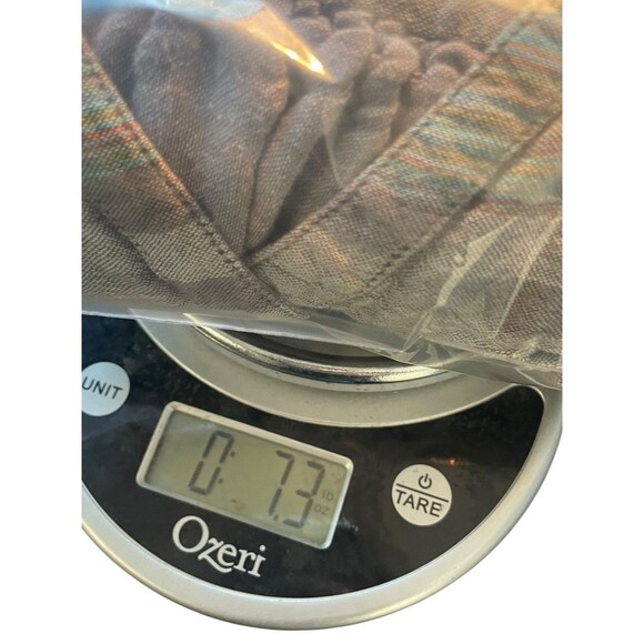 Carbon2Cobalt Women's Carefree EarthyButton Down Shirt Top Striped Size M Ikat - Picture 8 of 8